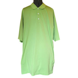 Nike Dri-Fit Golf Polo Mens XL Stretch Knit Shirt Lime Green